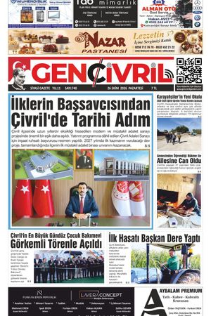Genç Çivril Gazetesi 26 Ekim 2026 (740)